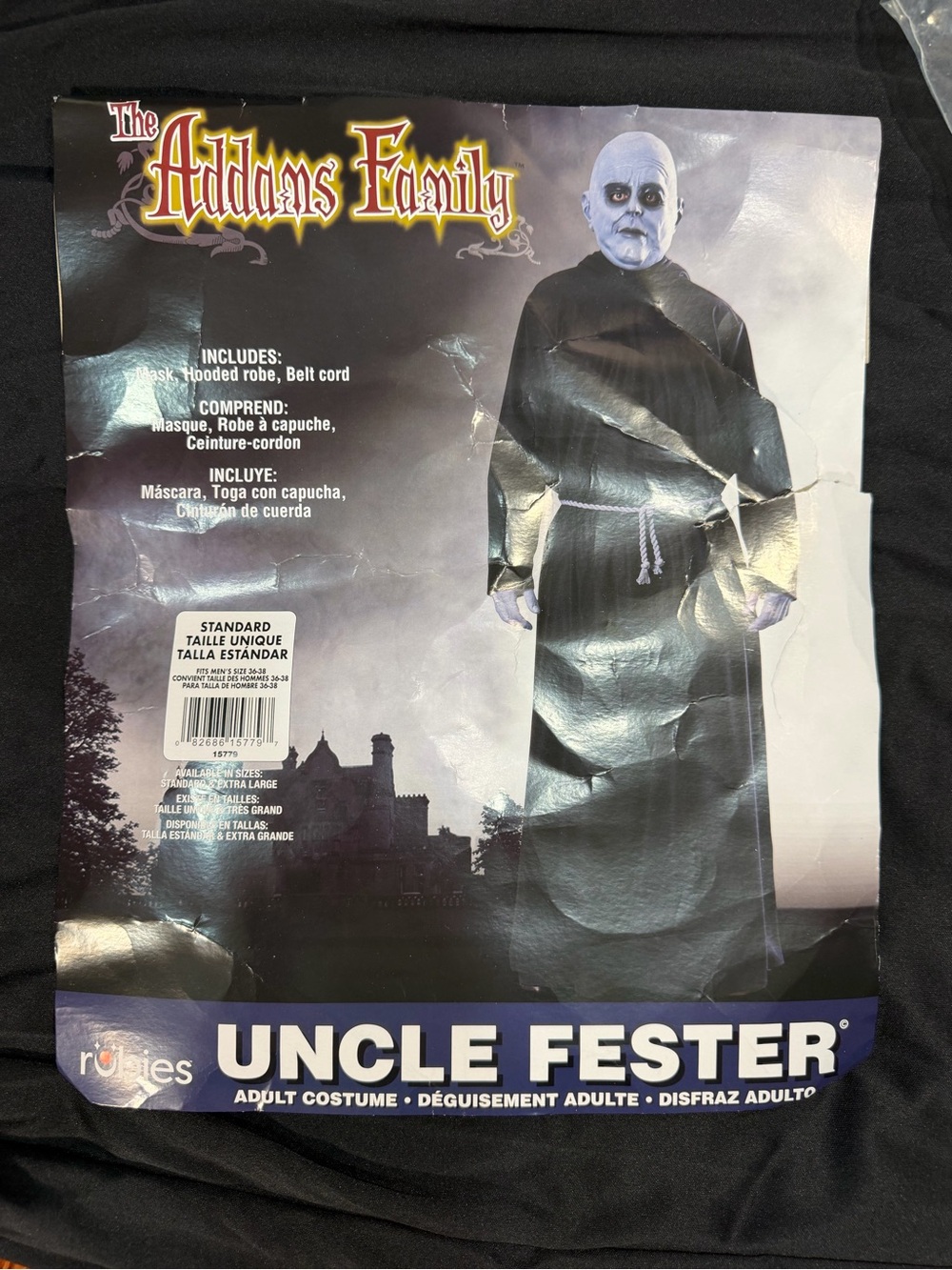 Rubie's Uncle Fester Adult Costume - Black